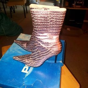 Shoe boots *Pink metallic pair- Size 7 gently worn,  Brown pair size 7.5